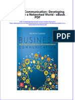 Ebook Business Communication Developing Leaders For A Networked World PDF Full Chapter PDF