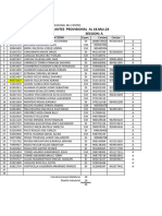 Nomina de Estudiantes Provisional Al 18.mar.24 Grado: Primero Seccion: A