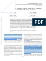 Overcoming Disclosure Reluctance in Youth Victims of Sex Trafficking:New Directions For Research, Policy, and Practice