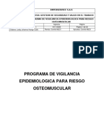 GS-PG-01 Programa de Vigilancia para Riesgo Osteomuscular