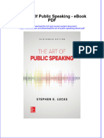 Download ebook The Art Of Public Speaking Pdf full chapter pdf