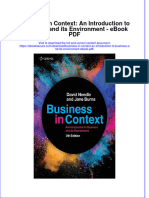 Download ebook Business In Context An Introduction To Business And Its Environment Pdf full chapter pdf