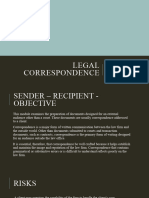 Legal Correspondence