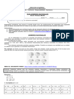 Guia N°2 1° Medio Numeros Racionales