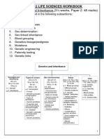 GR 12 LS Topic 5 - Genetics and Inheritance - 2021 - Workbook - RL