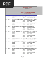 Sales & Receivables Journal