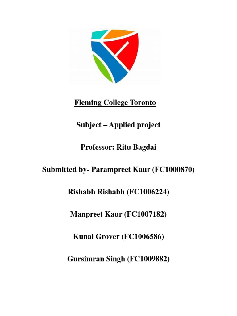 FINAL APPLIED LEARNING REPORT | PDF | Marketing | Menu