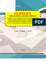 RESOLUÇÃO - (032 99194-8972) - PROJETO INTEGRADO I – GESTÃO – CST´s