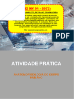 Resolução - (032 99194 - 8972) - Atividade Prática - Anatomofisiologia Do Corpo Humano