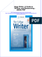 Download ebook The College Writer A Guide To Thinking Writing And Researching 2 full chapter pdf