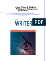 Download ebook The College Writer A Guide To Thinking Writing And Researching Pdf full chapter pdf
