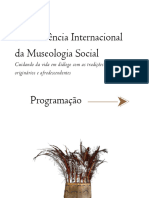Programação - I Conferência Internacional de Museologia Social