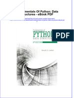 Ebook Fundamentals of Python Data Structures PDF Full Chapter PDF
