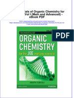 Download ebook Fundamentals Of Organic Chemistry For The Jee Vol I Main And Advanced Pdf full chapter pdf