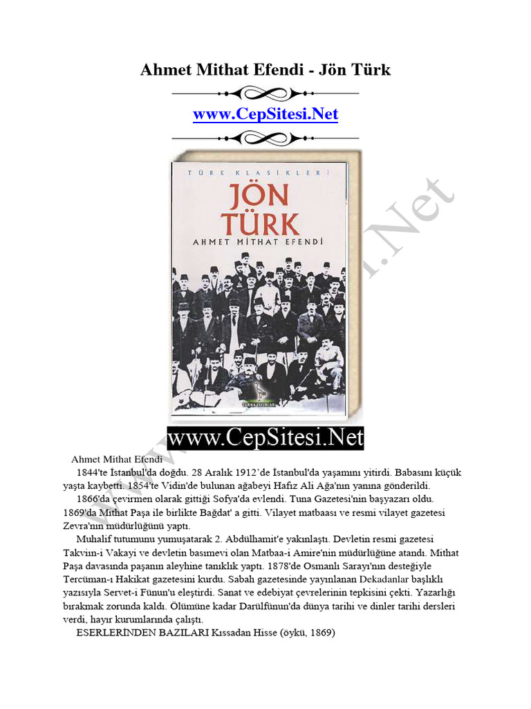 Jon Turk - Ahmet Mithat Efendi | PDF