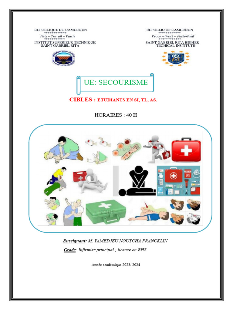 Cours de Secourisme : Principes et Pratiques | PDF | Mouvement ...