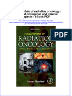 Ebook Fundamentals of Radiation Oncology Physical Biological and Clinical Aspects PDF Full Chapter PDF