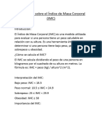 Guía Rápida Sobre El Índice de Masa Corporal (IMC)