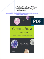 Ebook Canine and Feline Cytology A Color Atlas and Interpretation Guide 3E PDF Full Chapter PDF