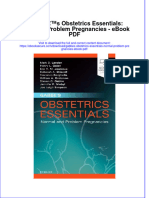 Ebook Gabbes Obstetrics Essentials Normal Problem Pregnancies PDF Full Chapter PDF