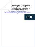 Download ebook Carbon Quantum Dots Cqds Modified Tio2 Nanorods Photoelectrode For Enhanced Photocathodic Protection Of Q235 Carbon Steel Pdf full chapter pdf