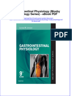 Ebook Gastrointestinal Physiology Mosby Physiology Series PDF Full Chapter PDF
