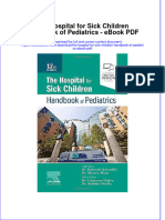 Download ebook The Hospital For Sick Children Handbook Of Pediatrics Pdf full chapter pdf