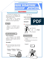 Ejercicios de Razones para Segundo de Secundaria