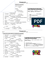 2° A Diagnostic Test