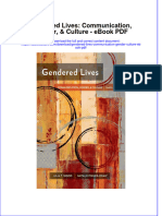 Ebook Gendered Lives Communication Gender Culture PDF Full Chapter PDF