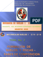 TEMA 2 SUELOS I, Formacion de suelos y rocas - PARTE 2