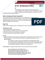 Guide To Analyze Poetry