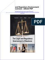 Ebook The Legal and Regulatory Environment of Business PDF Full Chapter PDF