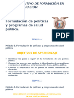 Módulo 3 - Formulación de Políticas y Programas