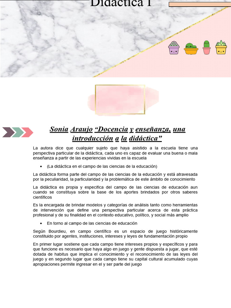 Apuntes Final de Didactica 1 | PDF | Plan de estudios | Enseñando