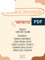 Programa de Intervencion de Artritis
