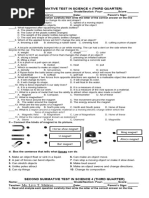 Third Quarter Summative Test in Science 4