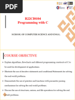 C Programming - Unit 1 Final