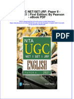 Filedate - 73download Ebook Nta Ugc Net Set JRF Paper Ii English 2021 First Edition by Pearson PDF Full Chapter PDF