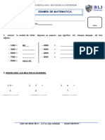 Examen de Matematica Diciembre