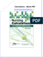 Download ebook Nursing Calculations Pdf full chapter pdf