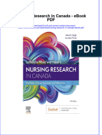 Download ebook Nursing Research In Canada Pdf full chapter pdf