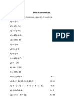 8° Multiplicacion y Division de Numeros Enteros