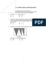 Chapter 5 - Ratios, Rates and Proportions