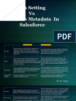 Custom Setting Vs Custom Metadata in Salesforce
