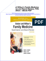 Download ebook Graber And Wilburs Family Medicine Examination And Board Review Fifth Edition Pdf full chapter pdf