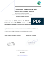 Certificado de Alumno Regular