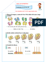 Ficha Mart 9 Mate Contamos de 10 en 10 933623393 Yessenia Carrasco