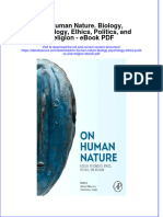 Ebook On Human Nature Biology Psychology Ethics Politics and Religion PDF Full Chapter PDF