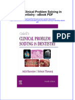 Ebook Odells Clinical Problem Solving in Dentistry PDF Full Chapter PDF
